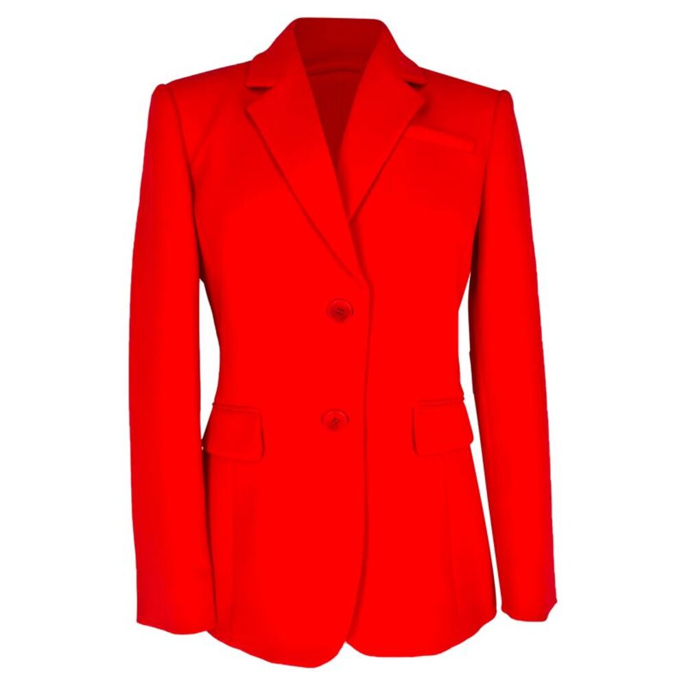Altuzarra Single-Breasted Blazer with Pockets in Red Triacetate